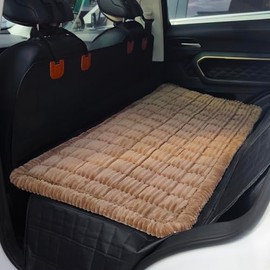 HOMEREFROM Dog Bed for Car, Backseat Pet Bed Mat, Dog Seat Cover for Car Back Seat, Non-Slip Travel Dog Bed, Fit for Backseat Extenders and Seat Covers (Darkcoffee, 24.8x54inch)