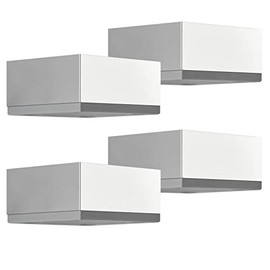 Motel Furniture Feet 30 mm 65 x 65 mm Polished Chrome Aluminium Pack of 4 Sotech