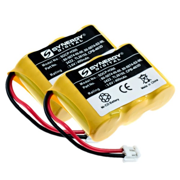 Synergy Digital Cordless Phone Batteries, Compatible with Casio/Phonemate CP750 Cordless