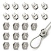 20 Pcs stainless steel simplex wire rope cable clamp/wire rope