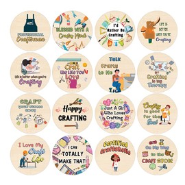 Creanoso I Love Crafting Stickers (5 Sets X 16 Designs) – Sticker Card for Kids – Awesome Stocking Stuffers Gifts for Boys & Girls – Classroom Home Rewards Enticements