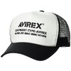 Avirex Men's NUMBERING Cap Mesh Cap, white, 57 to 59