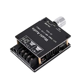 Aswalling -1002L Mini Bluetooth 5.0 DC 5-24V Wireless Audio Digital Power Amplifier Stereo Board 100Wx2 Bluetooth Amp Amplifier