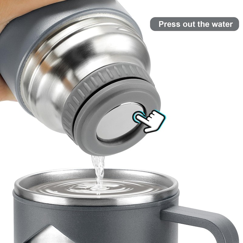 Vacuum Insulated Flask 700ml/23.6oz Stainless Steel Thermo Bottle with Cup
