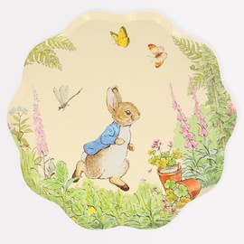 Meri Meri Peter Rabbit™ Dinner Plates (Pack of 8), Disposable Easter Paper Plates