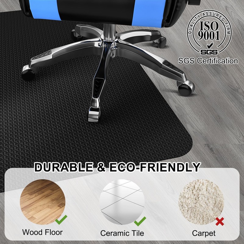 Office Chair Mat for Hard Floor, 50"x60" Large Computer Chair