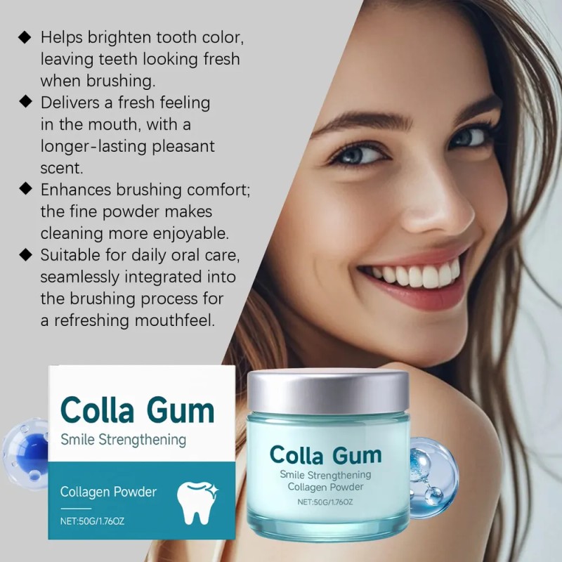 1 Pieza Polvo Blanqueador Dental Colla Gum