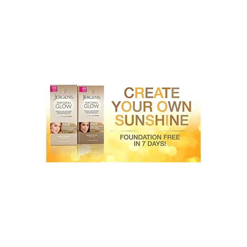 Jergens Natural Glow Crema Hidratante Diaria Sin Aceite Para