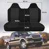 runfider Thickened Oxford Cloth Front Solid Bench Seat Covers with