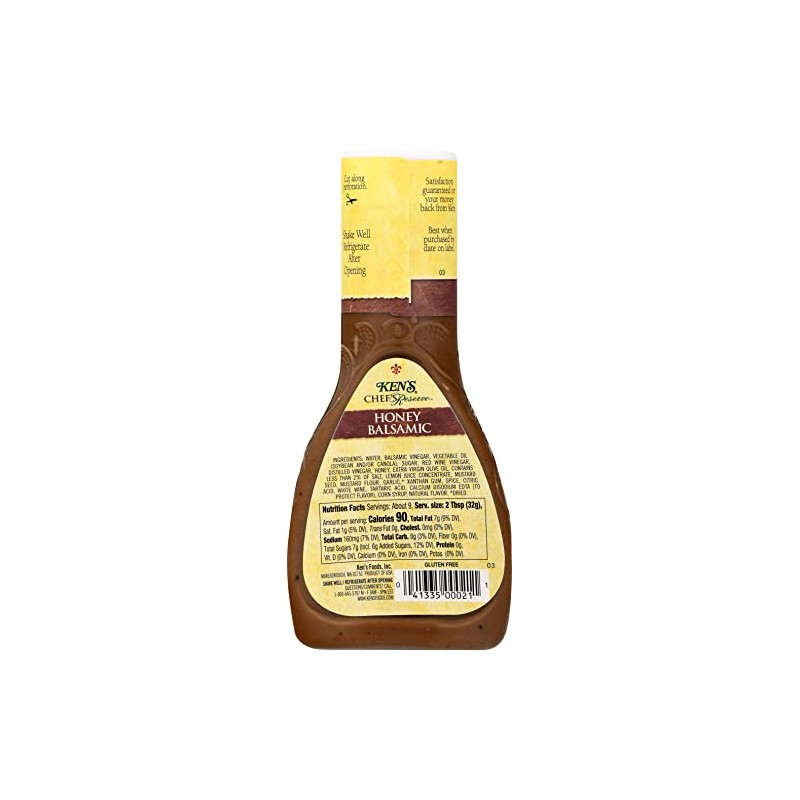 Ken's Steak House Chef's Reserve Honey Balsamic Dressing (9 Fl