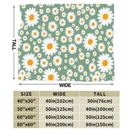 Jbofyee - Manta de forro polar floral para todas las estaciones, ultra suave, cálida, para el hogar, cama, sofá, silla, viajes al aire última intervensión, camping, 50 x 40 pulgadas