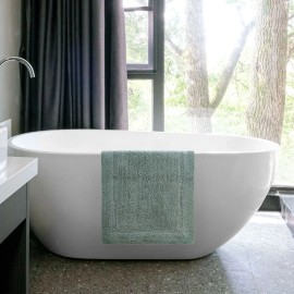 Unbranded Better Homes & Gardens Cotton Reversible Bath Rug, Green River, 17" x 24"