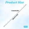 30Pcs Elastic Cord with Metal Ends, 11.5 Inch White Elastic