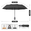 ZOMAKE Compact Umbrella, Auto Open & Close Travel Folding Umbrella,