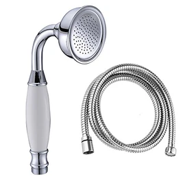 Ownace Bathroom Classic Style Traditional Brass Telephone Hand Shower Head and 1.5M Shower Hose
