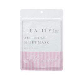Quality 1st All-in-One Sheet Mask, Moist EX (7 Sheets), Face Mask, 7 Sheets (x1)