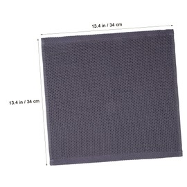 Mikinona 3 Pcs Cotton Dish Cloths Highly Absorbent Wash Cloths for Kitchen Versatile Towels Deep Grey Light for Wiping Drying Dishes and Cleaning Spills