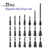 Bates- Magnetic Nut Driver Set, 21 pcs, 1/4" Hex Shank,