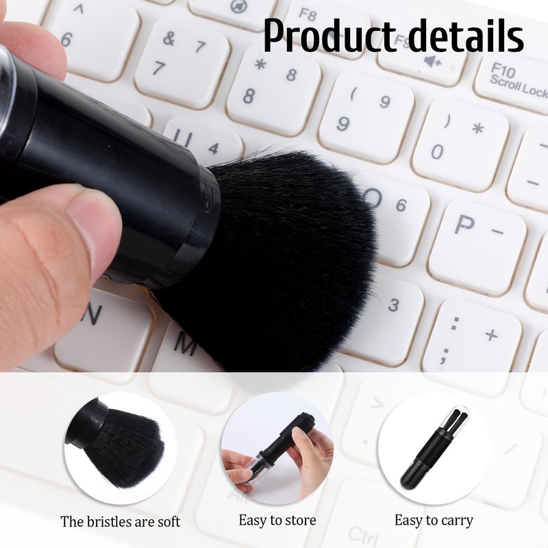 4 Pack Exquisite Duster Brush Kit, Mini Keyboard Cleaning Brushes