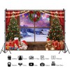 Christmas Backdrop 7x5ft Christmas Tree Gift Box Photography Background Snow