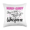 Funny Hurdy-Gurdy Instrument Design for a Hurdy-Gurdy Lover Throw Pillow