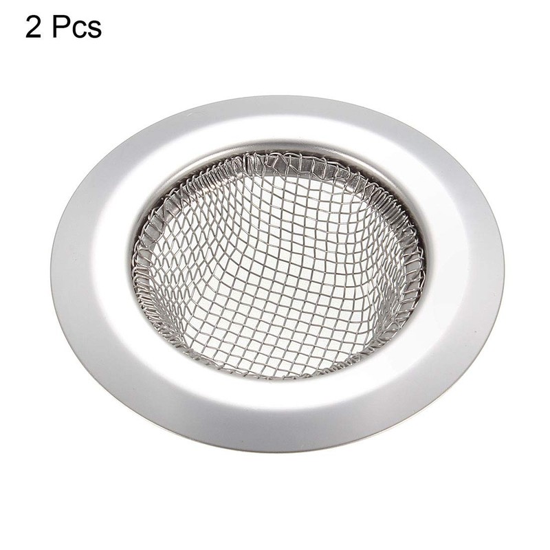 sourcing map 2 Pcs Kitchen Sink Garbage Strainer 2"(55mm) Stainless