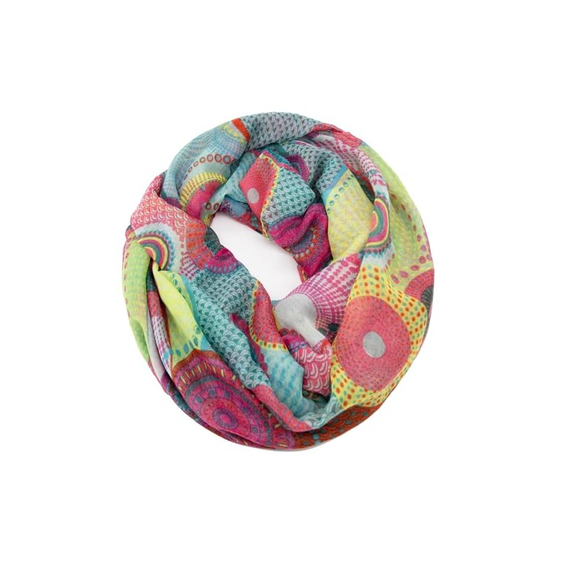 Gloop Women's Scarf Loop Scarf Fine Knit Loop with Ethnic