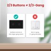 LOUYSGEN WiFi Smart Touch Light Switch, 2-Button Single-Gang Wall Switch,