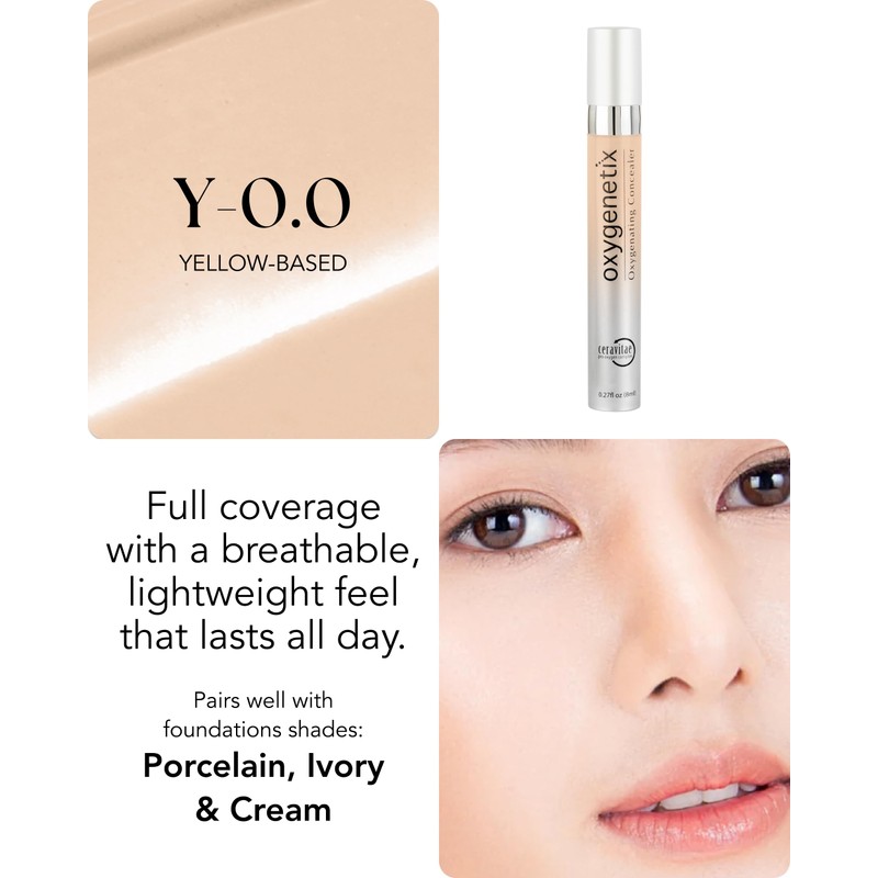 Oxygenetix Oxygenating Concealer – Y-0.0 | Full Coverage for Dark