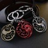 Bkinpid Dragon Key Chain Targaryen Key Chain (Red)