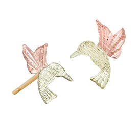 Landstroms 10k Black Hills Gold Hummingbird Earrings - G LER545