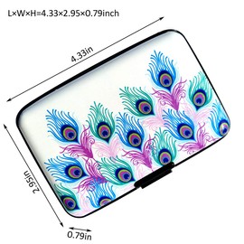 EZZLife RFID Blocking Card Case, 6 Slots Aluminum Portable Travel Identity ID/Credit Card Safe Protection Card Holder Hard Case Wallet for Men and Women