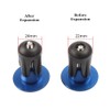 1 Pair Aluminum Bike Handlebar End Plugs, Expanding Locking Bar