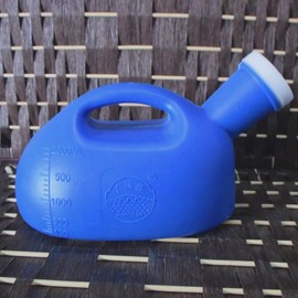 YUMSUM 2000ML Male Urinal Portable Mens Potty Pee Bottle Collector Travel Toliet (Blue)