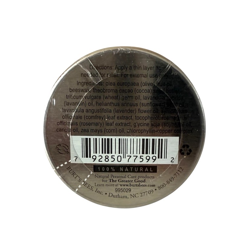 Burt's Bees Res-Q Ointment Tin Natural Skin Care 0.60 oz