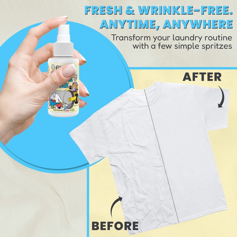 Grandma's Secret Wrinkle Remover Spray - Easily Removes Wrinkles &