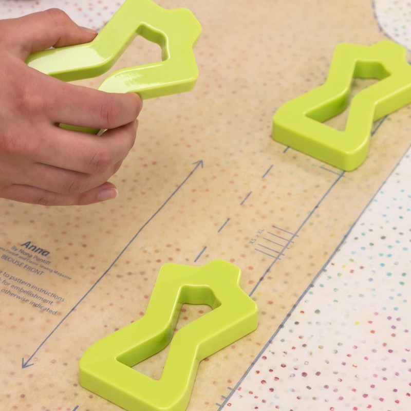 Dritz Fashion, 4 pc Pattern Weights, Green 4 Count