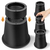MixDora Bed Risers 4, 6 Inch Stackable Furniture Risers Heavy