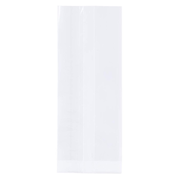 JAM Paper Cello Bags - Small - 2 1/2 x 2 x 6 - Clear - Bulk 100 Bags/Pack