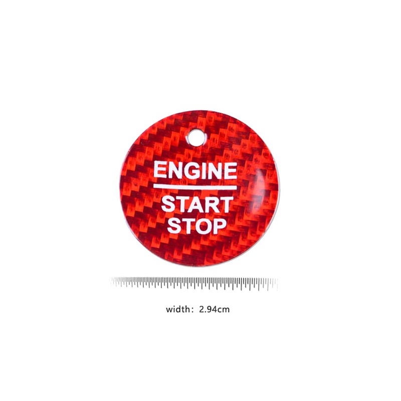 M.JVisun Carbon Fibre One Button Start Button Lid Trim for