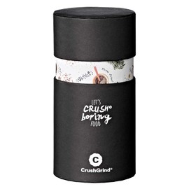 CrushGrind Stockholm Salt and Pepper Mills in Oak with Ceramic Grinder - Comes in a Beautiful Gift Box for the Foodie, 110mm Oak - 1 Piece