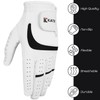 Katx Men's Full Finger Golf Glove Durable Premium Leather Left