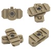 Qavctw ARC Rail Adapter Mount Kit 360 Deg Rotation Helmet
