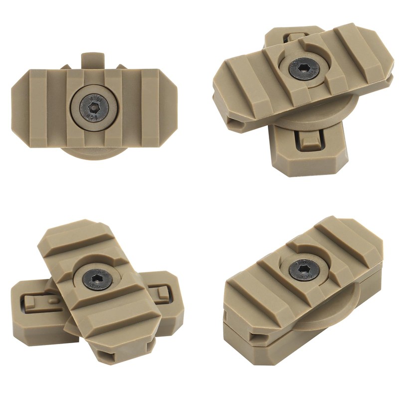 Qavctw ARC Rail Adapter Mount Kit 360 Deg Rotation Helmet