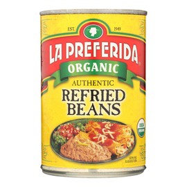 La Preferida Organic Refried Beans, 15 Ounce (Pack of 12)