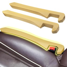 ZOSANY Car Seat Gap Filler 2 Pack, Universal Car Seat Gap Plug Filler, Car Gap Filler to Fill Gap Between Seat and Console, Auto Seat Crevice Blocker Stop Thing from Dropping for Car SUV Truck Beige