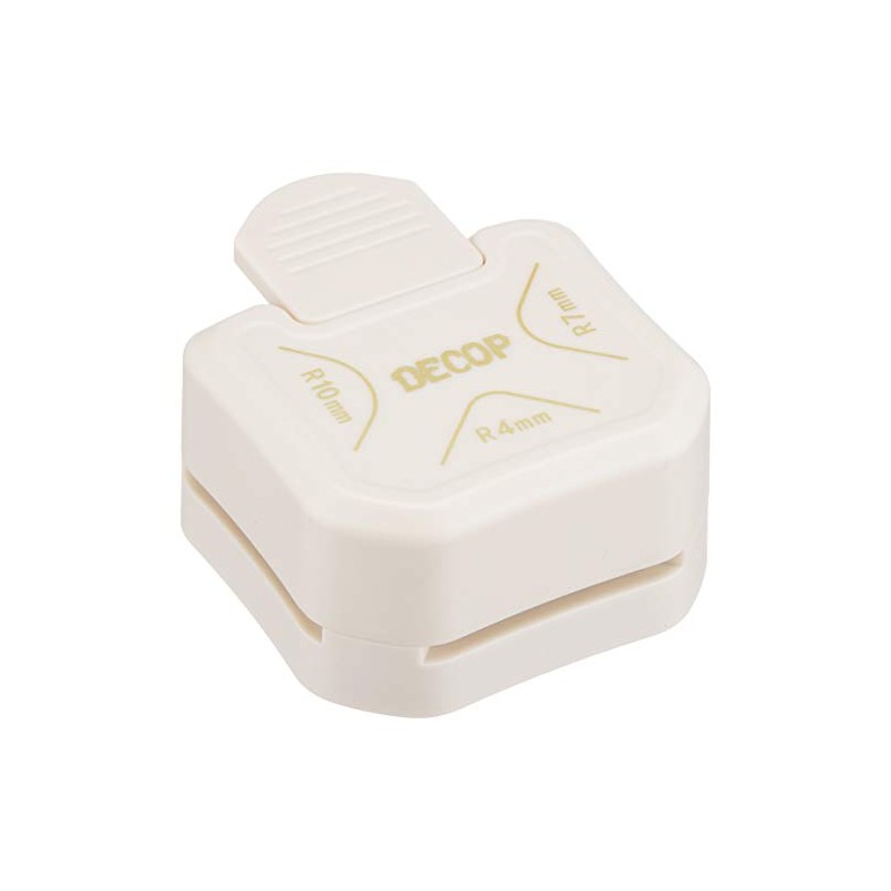 DECOP 4109916 3-Way Corner Punch, White