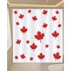 Maples Shower Curtain,72×72 Inch Canada Maple Flag Shower Curtains,1.8×1.8 Meters