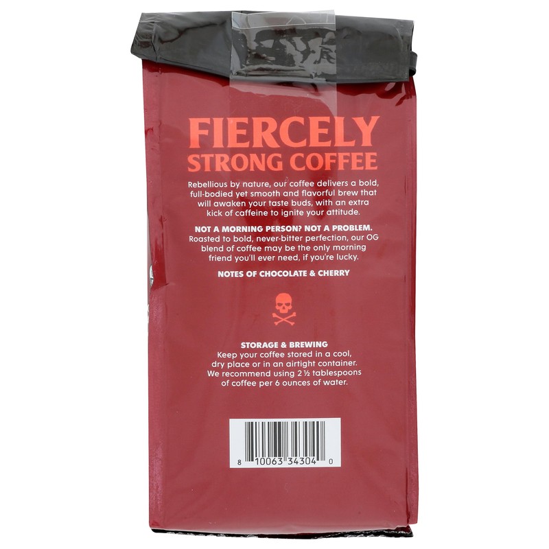 Death Wish Coffee Co Organic Dark Roast Ground Coffee, 10