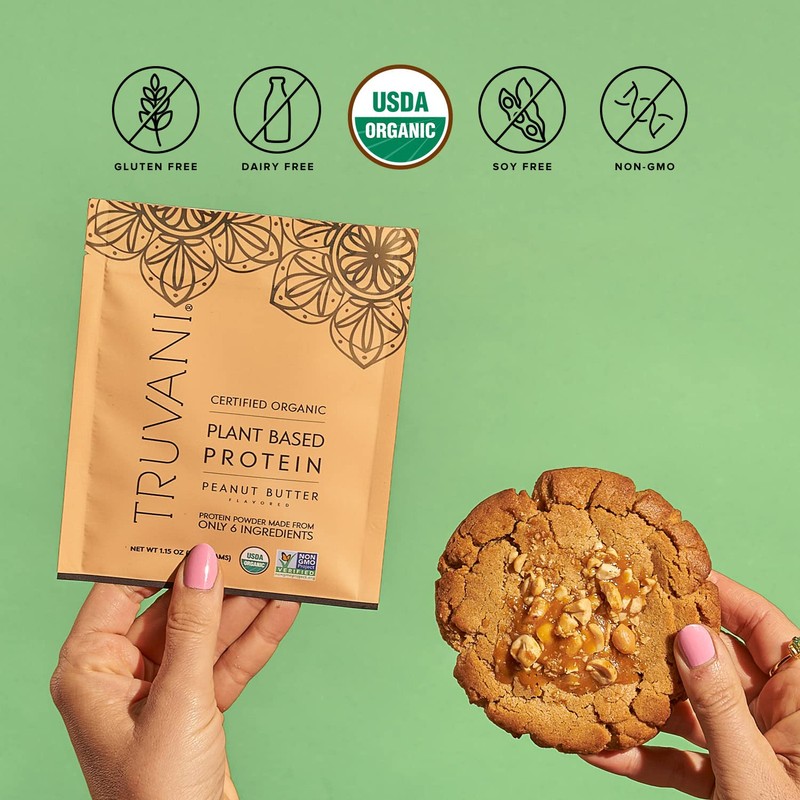 Truvani Truvani Vegan Pea Protein Powder | Peanut Butter |